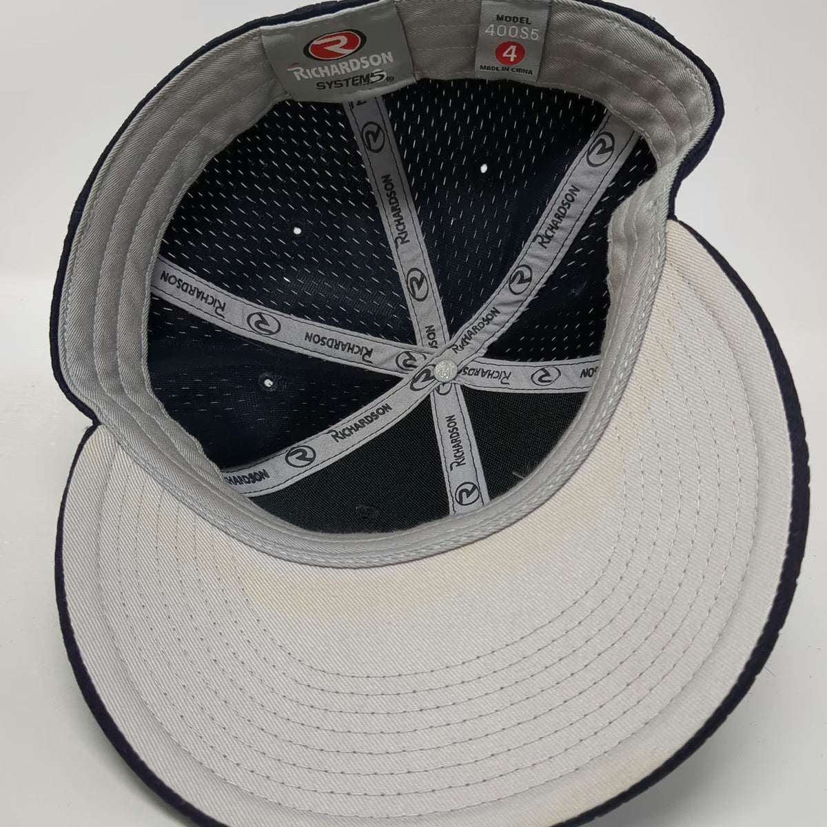 Richardson Baseball Cap Blue One Size PTC Embroidery Stretch Fit Performance Hat