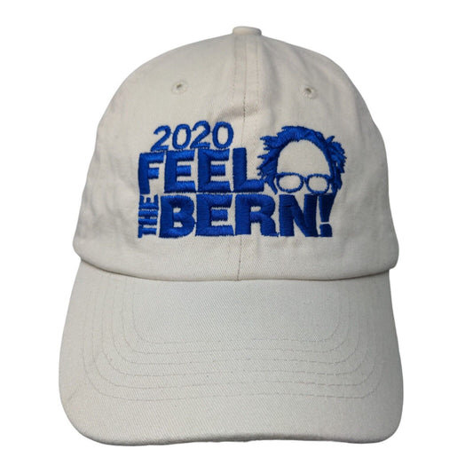 2020 Feel The Bern Slideback Hat Cream OSFM Embroidered Adjustable