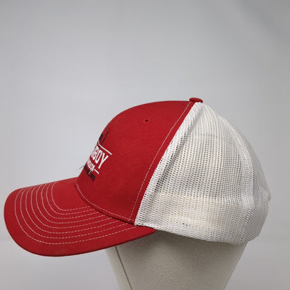 Farmboy Smokehouse Original Farm Recipes Snapback Trucker Hat Red OS Mesh Back