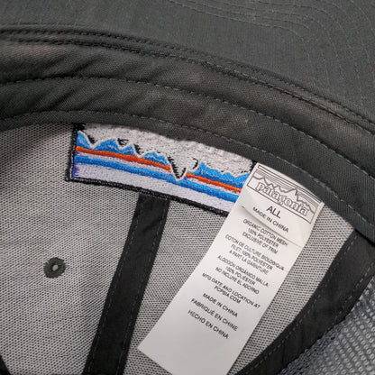 Patagonia Snapback Trucker Hat Gray ALL Adjustable Embroidered Mesh Back