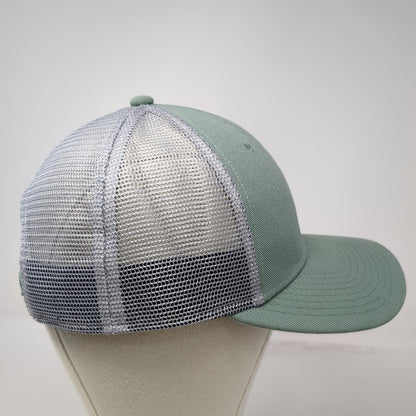 Swannies Trucker Hat Green One Size Mesh Back Snapback Logo Patch Golfing