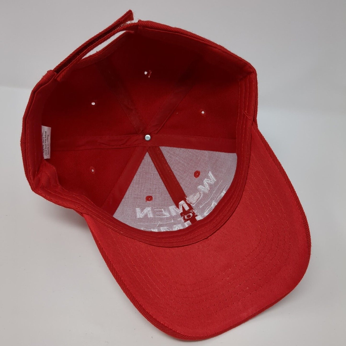 Women For Trump Strapback Hat Red One Size Adjustable Embroidered Vented Holes