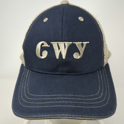 Cobra Baseball Cap Blue One Size Mesh Back Strapback Embroidered GWY Hat Stitch