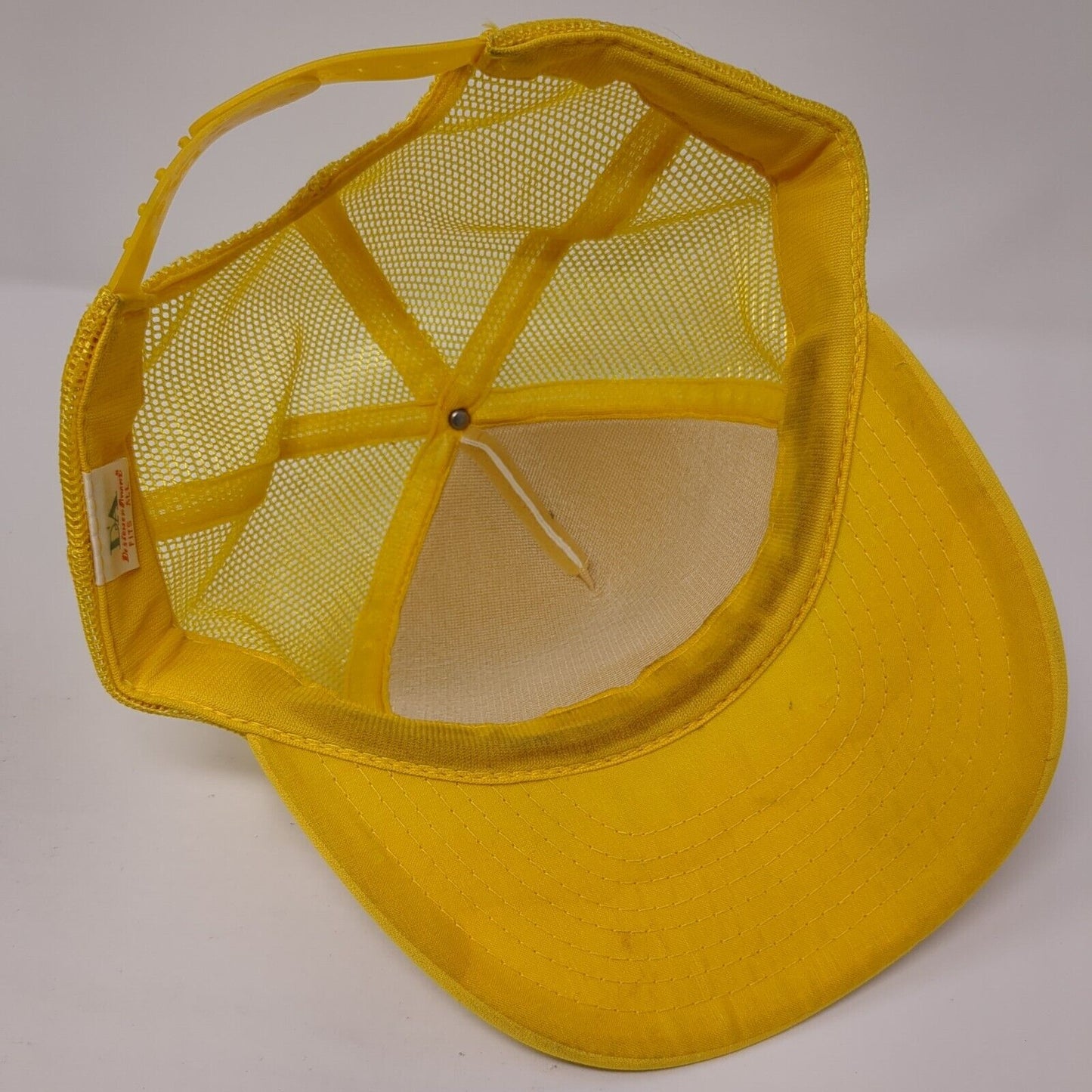 Yield To The Boss Snapback Mesh Back Trucker Hat Yellow One Size Outdoor