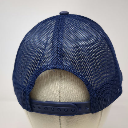 Port Authority Blue One Size Trucker Hat Salty Whale Guesthouse Mesh Snapback