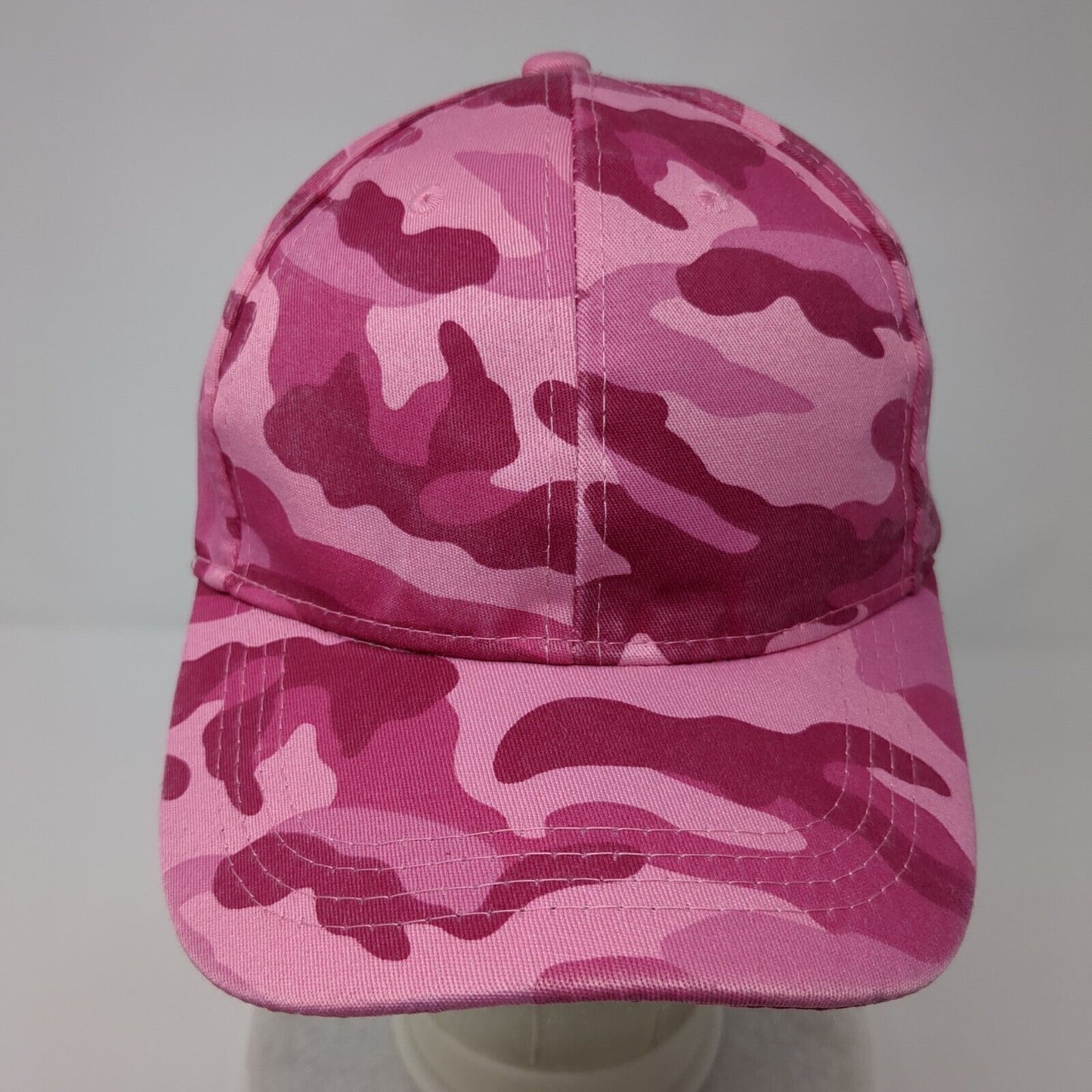 Kun Gu Slideback Hat Pink Camouflage OSFA Adjustable Blank Vent Holes