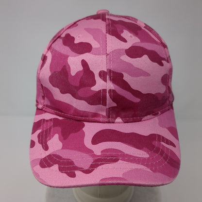 Kun Gu Slideback Hat Pink Camouflage OSFA Adjustable Blank Vent Holes