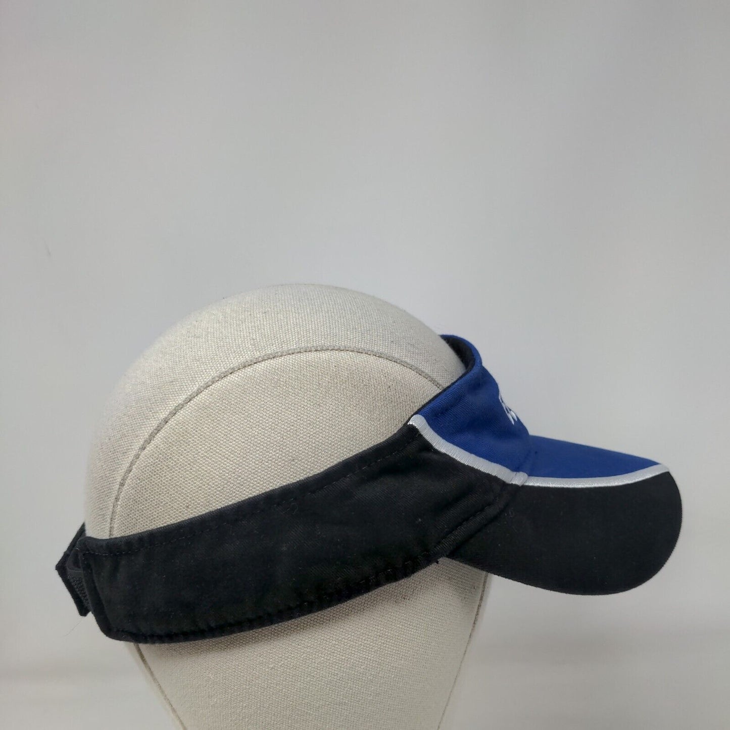 Elanco Strapback Visor Hat Multi OSFA Embroidered Colorblock Adjustable