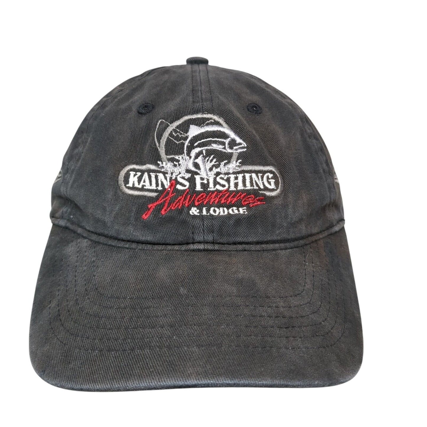 Kain's Fishing Adventures & Lodge Sitka Alaska Slideback Hat Black OS Adjustable