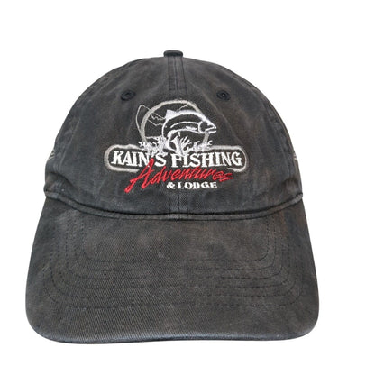 Kain's Fishing Adventures & Lodge Sitka Alaska Slideback Hat Black OS Adjustable