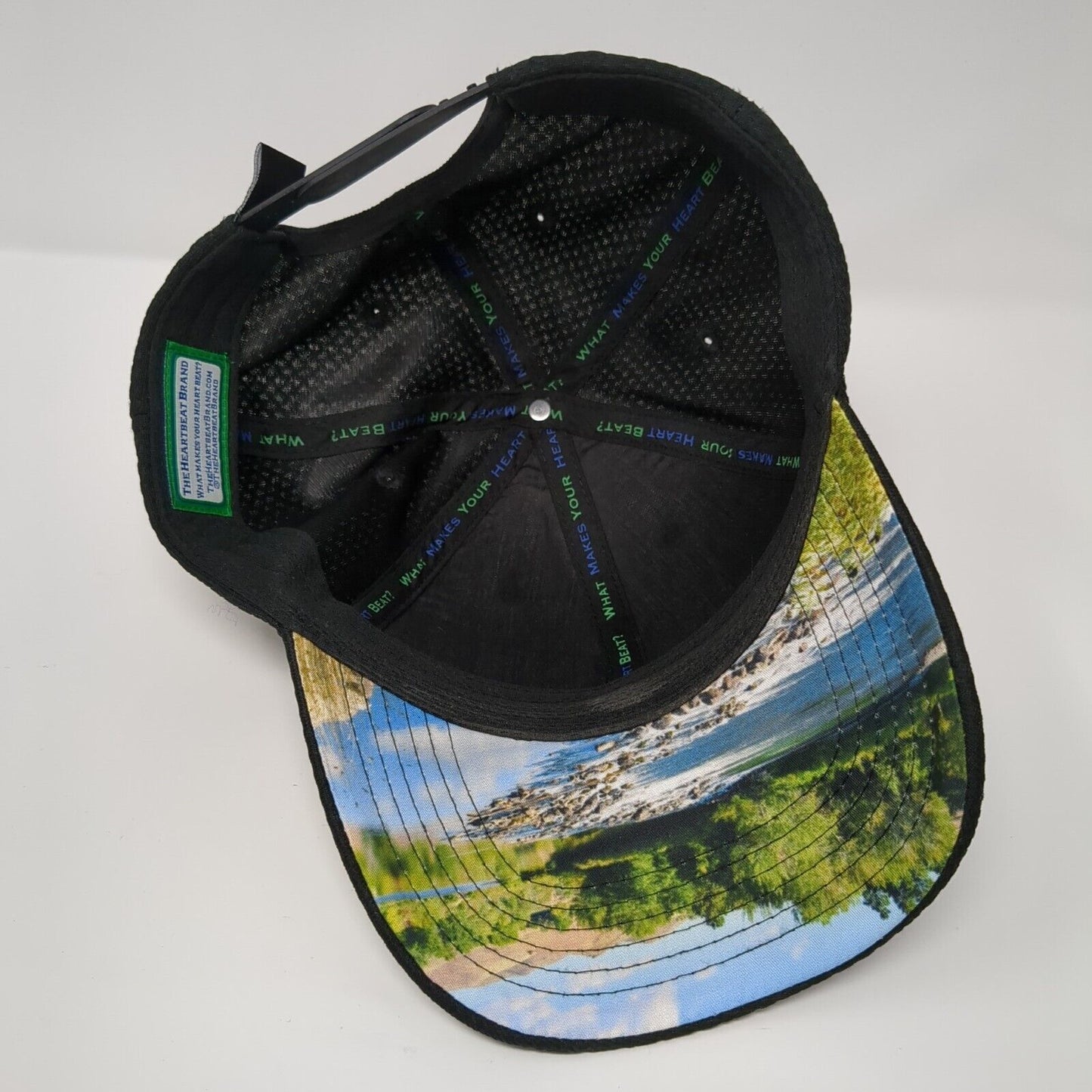 Idaho Heartbeat Brand Snapback Hat Black One Size Adjustable 6 Panel