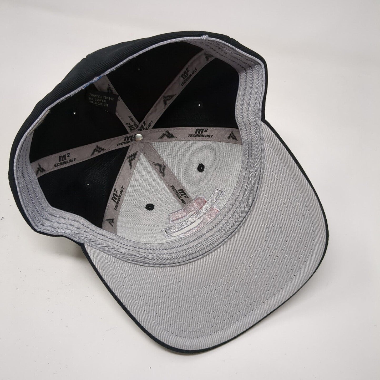Charmac Fitted Hat Black Size 7 3/8-8 Embroidered M2 Technology Pacific Headwear