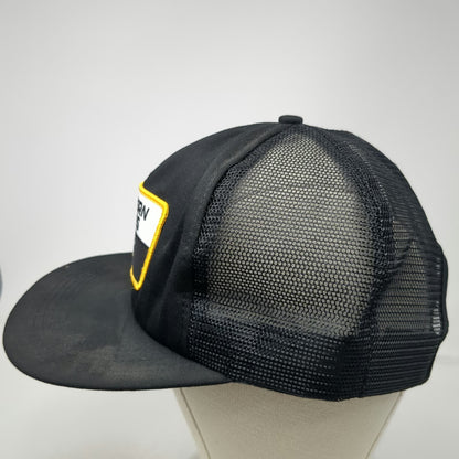 Tonkin Caterpillar Western States Trucker Hat Black Mesh Snapback Cat Vintage