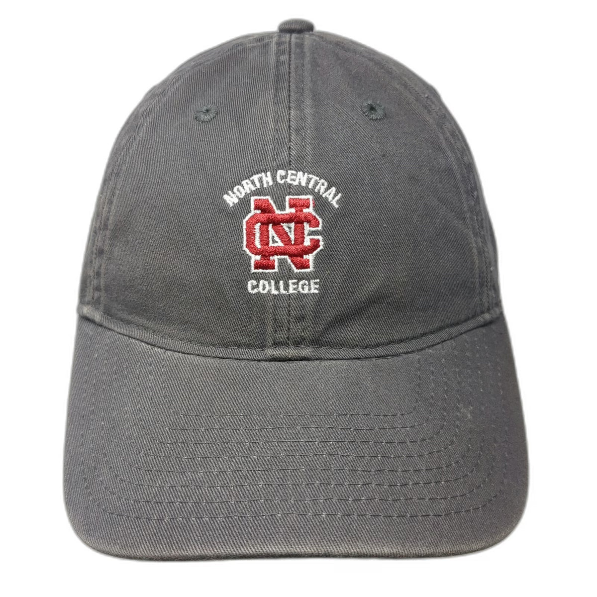Legacy North Central College NCAA Gray Baseball Cap OSFM Interlocking Logo Hat
