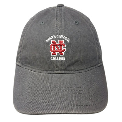Legacy North Central College NCAA Gray Baseball Cap OSFM Interlocking Logo Hat
