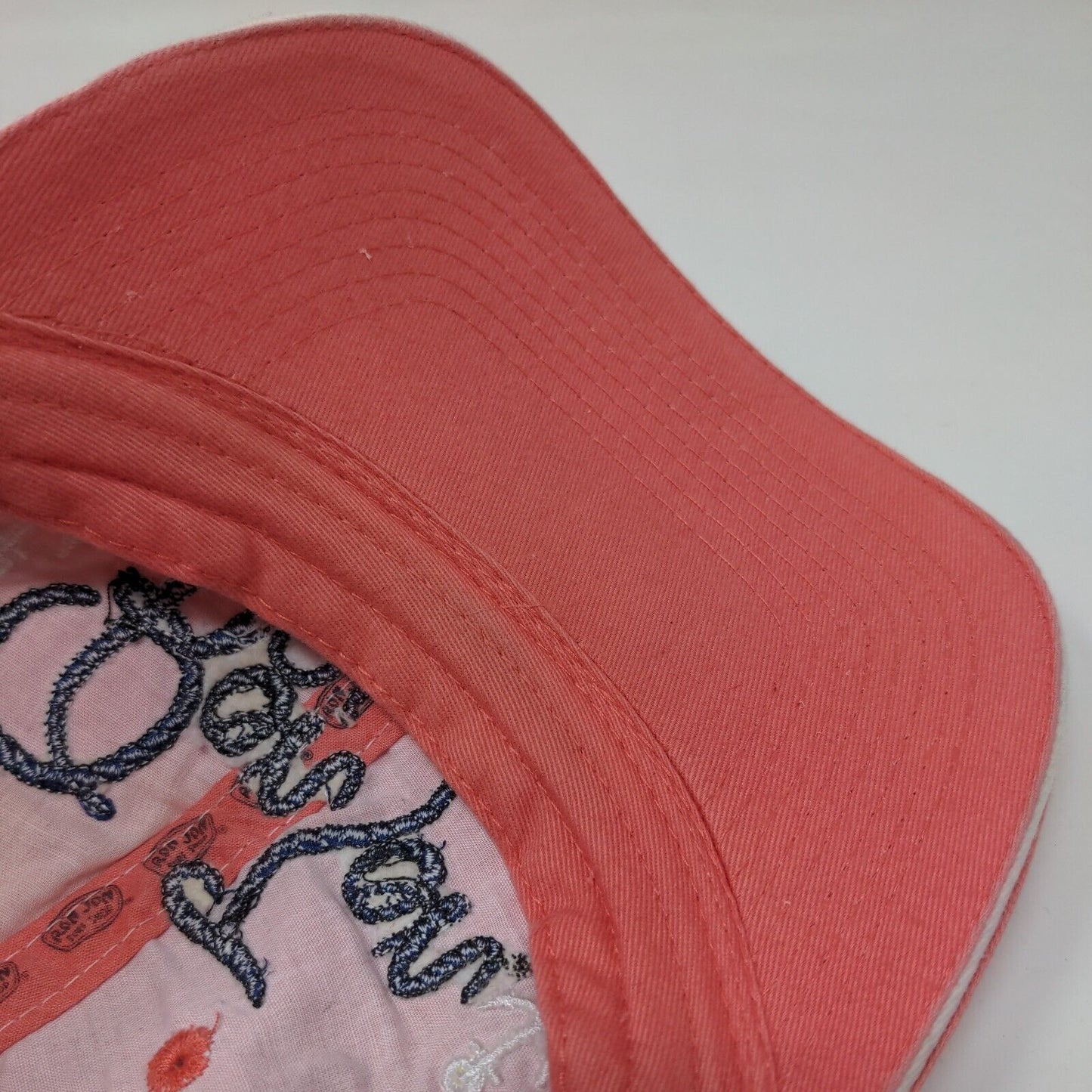 Ron Jon Surf Shop Strapback Mesh Back Trucker Hat Pink OSFA Embroidered