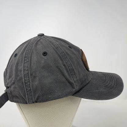 Richardson Baseball Cap Gray One Size Eastwind Leather Patch Strapback Hat