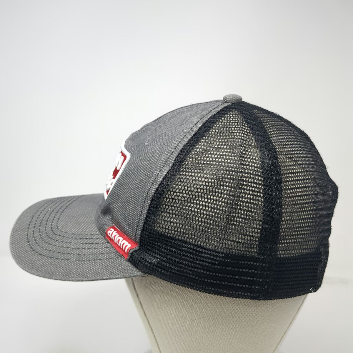 Brand Gray Trucker Hat One Size Black Red Truth In Fitness Patch Mesh