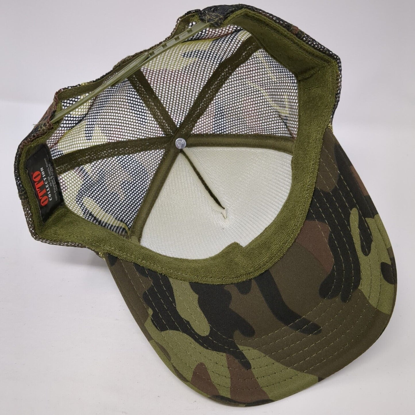 Waipouli Restaurant Snapback Rope Trucker Hat Camo One Size Mesh Back
