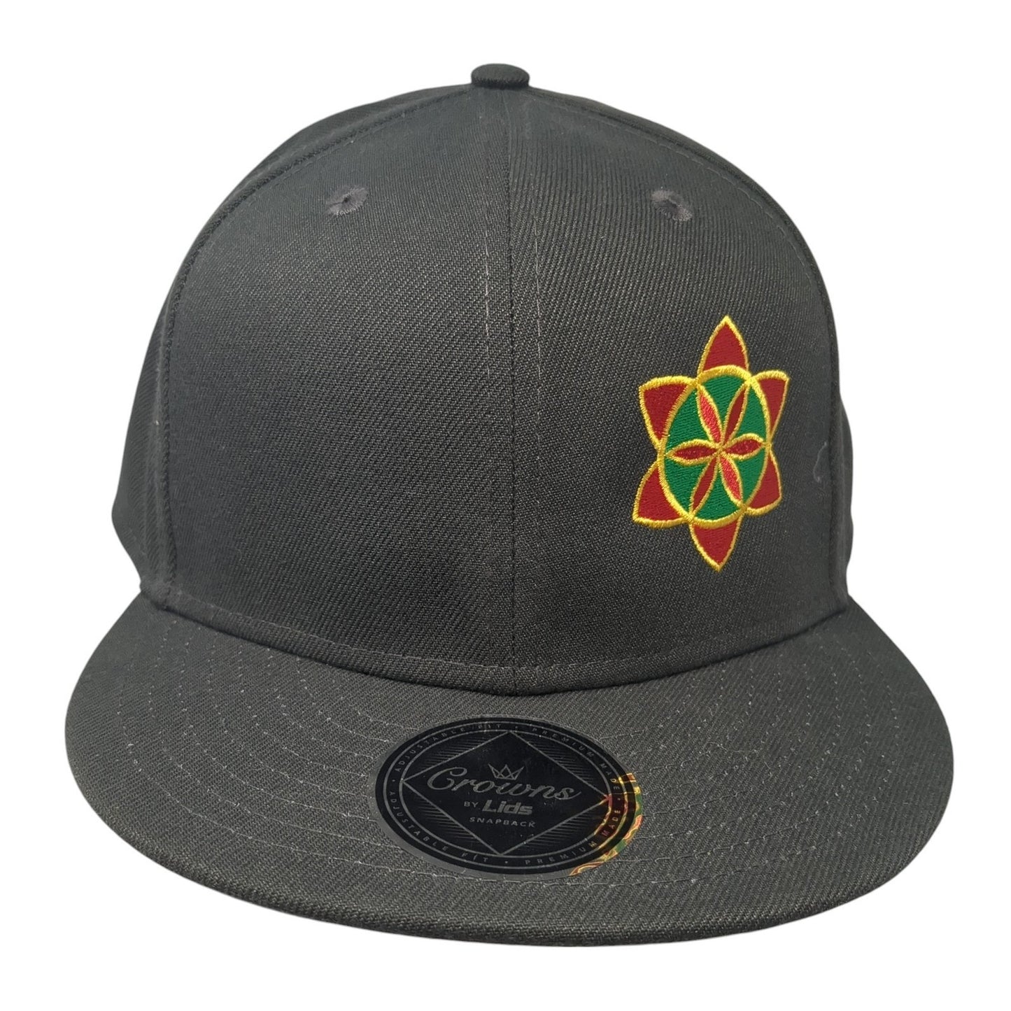 Natural Ventures Snapback Hat Gray OS Adjustable Embroidered Crowns by Lids