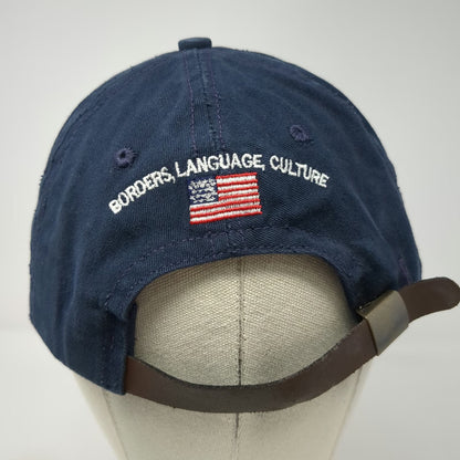 Savage Nation Member Blue Baseball Cap One Size Leather Strap Made in USA Hat