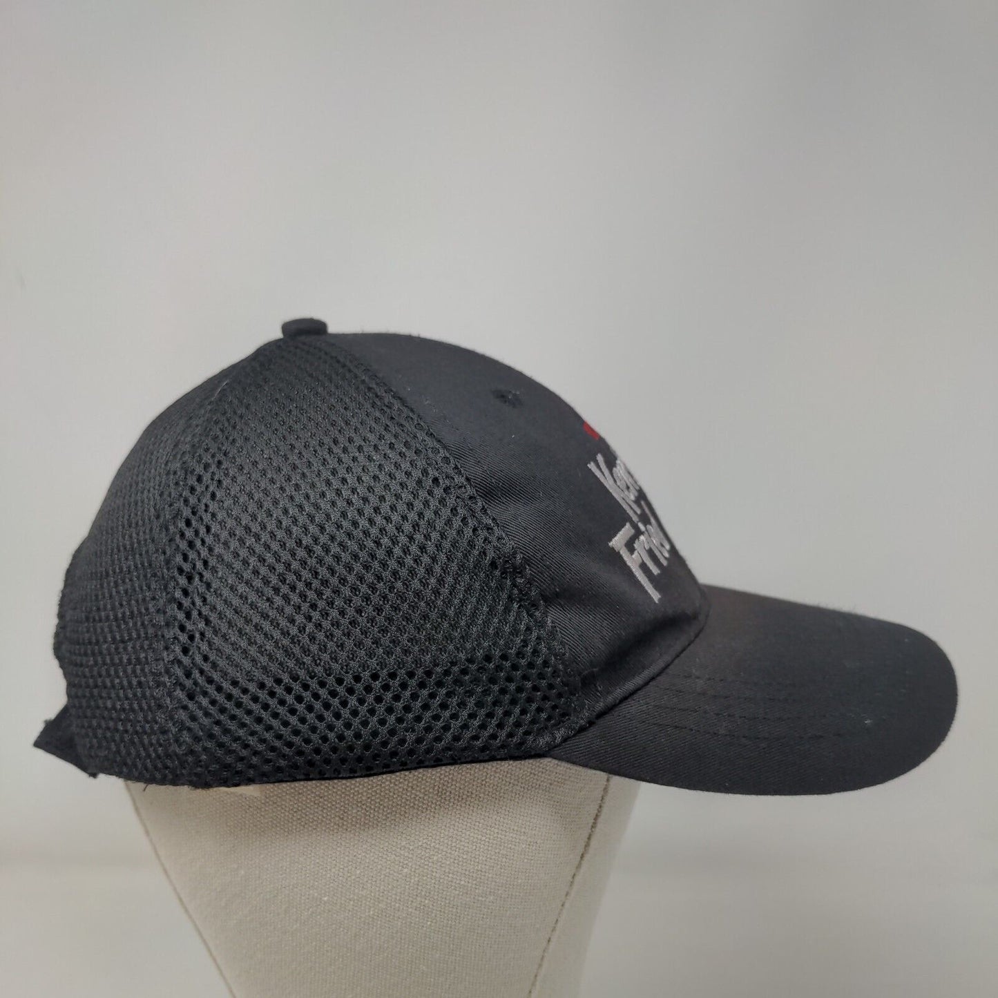 KFC Kentucky Fried Chicken Strapback Trucker Hat Black OS Mesh Back Crew Cap