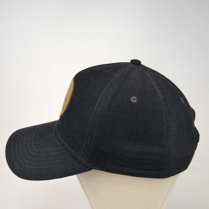 Callaway 5 Panel Black Hat One Size Snapback Corduroy Golf Carlsbad Logo Patch