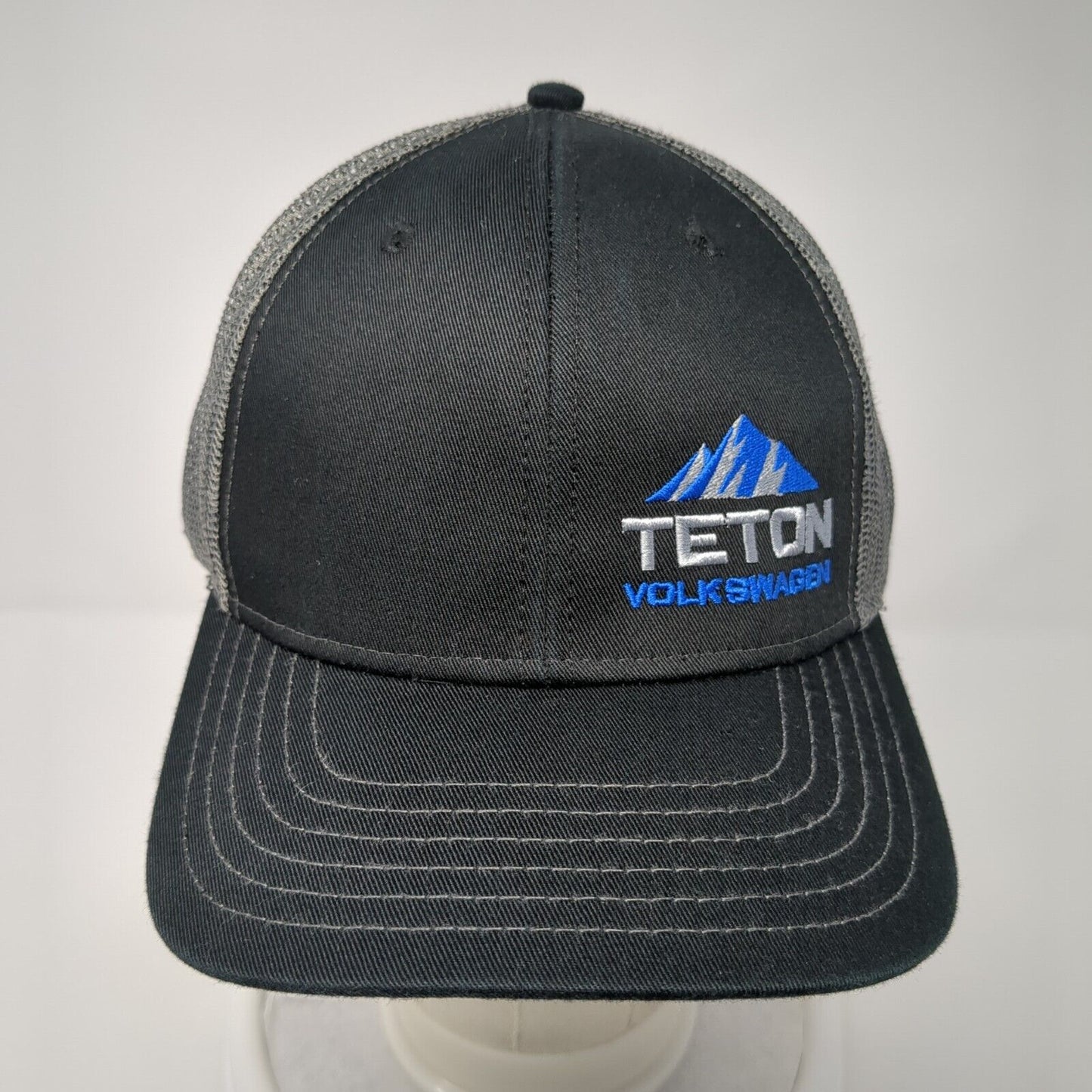 Teton Volkswagen Snapback Trucker Hat Black One Size Adjustable Mesh Back Otto