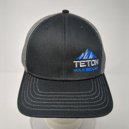 Teton Volkswagen Snapback Trucker Hat Black One Size Adjustable Mesh Back Otto