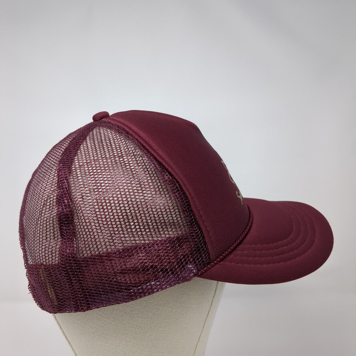 SwellWomen Youth Snapback Trucker Hat Red OS Adjustable Mesh Back Rope Otto