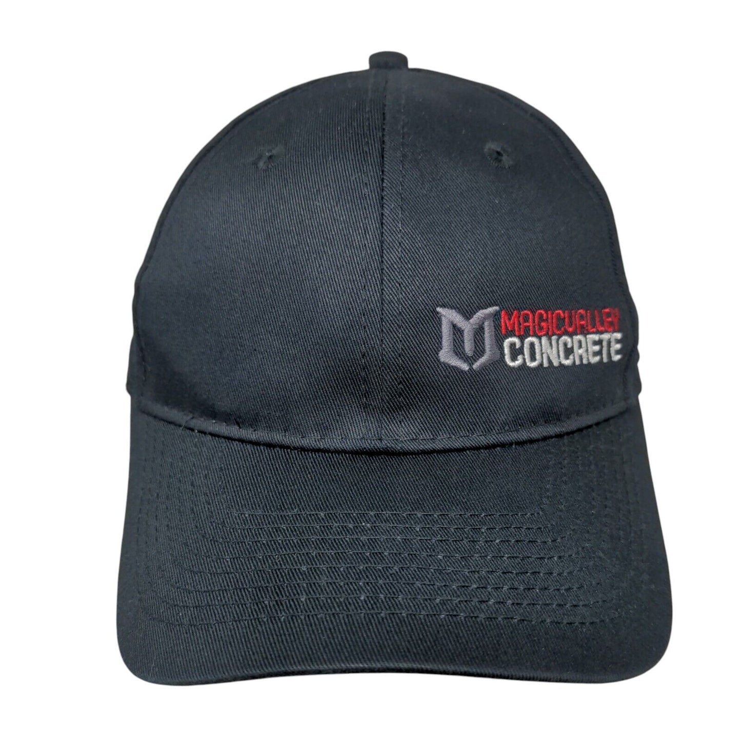 Magicualley Concrete Strapback Hat Blue OS Adjustable Port & Company Cotton
