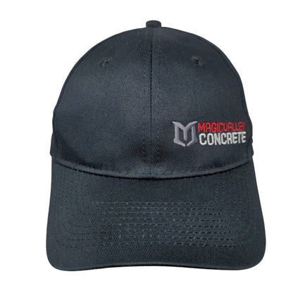 Magicualley Concrete Strapback Hat Blue OS Adjustable Port & Company Cotton