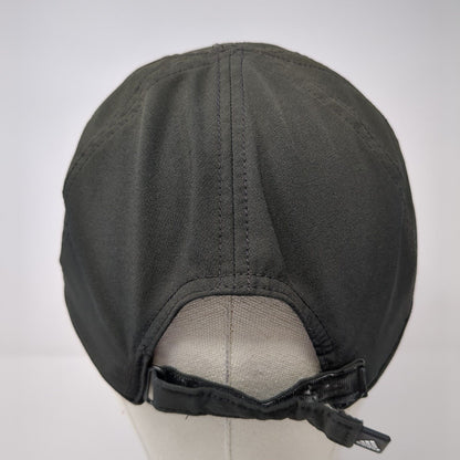 Adidas Strapback Hat Black One Size Adjustable Embroidered Breathable Mesh