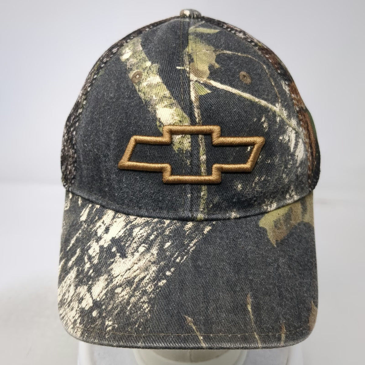 Cruisin' Sports Baseball Cap Black One Size Chevrolet Bowtie Camo Mesh Hat