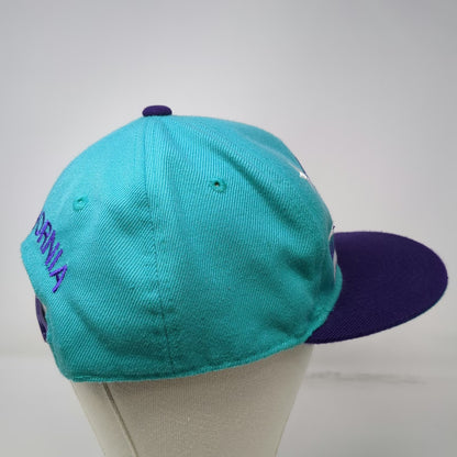 Leader L.O.G.A Snapback Blue Purple Hat One Size California Republic Bear Map