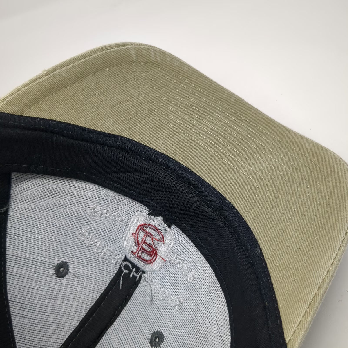Toppers Inc Baseball Cap Gray Beige One Size Paper Chemical Slideback Cotton Hat