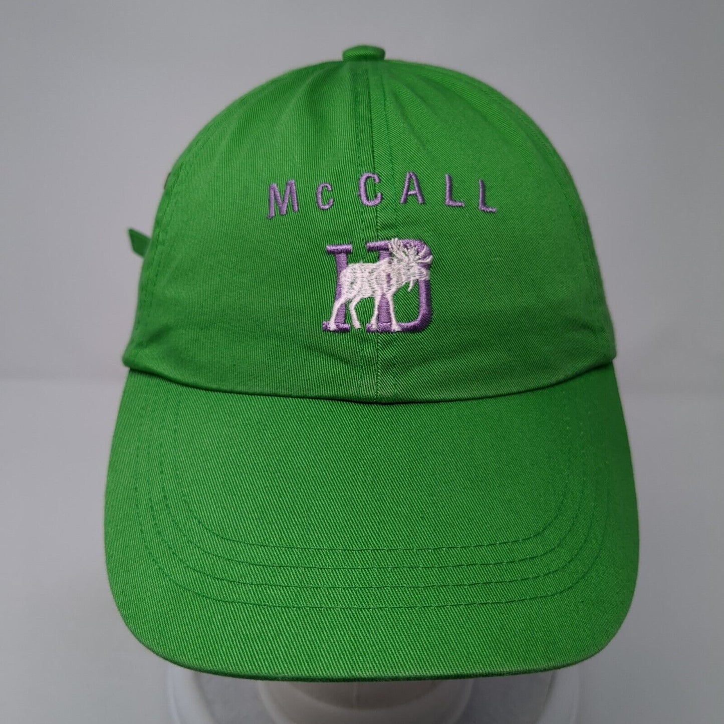McCall Idaho Slideback Hat Green One Size Adjustable Embroidered Outdoor