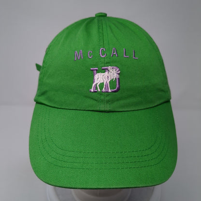 McCall Idaho Slideback Hat Green One Size Adjustable Embroidered Outdoor