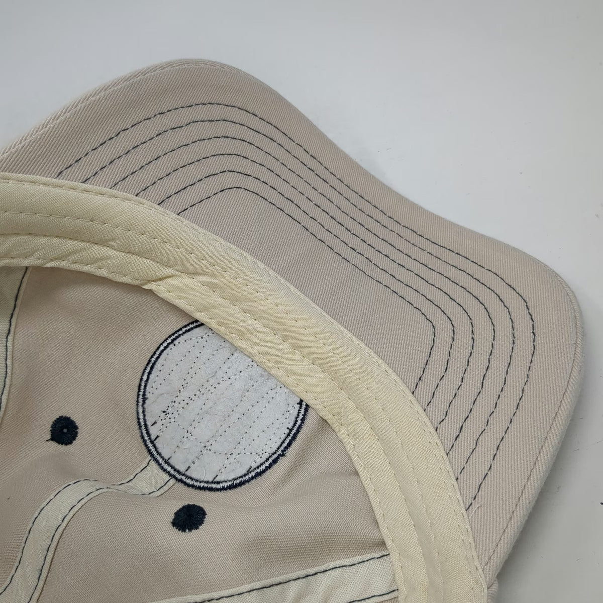 Royal Resortwear Anna Maria Island Palm Tree Baseball Cap Beige OSFM Hat Navy