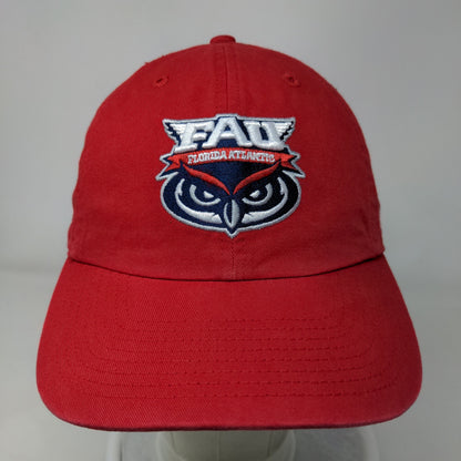 Florida Atlantic Owls Slideback Hat Red OSFA Embroidered Logo '47 Brand NCAA