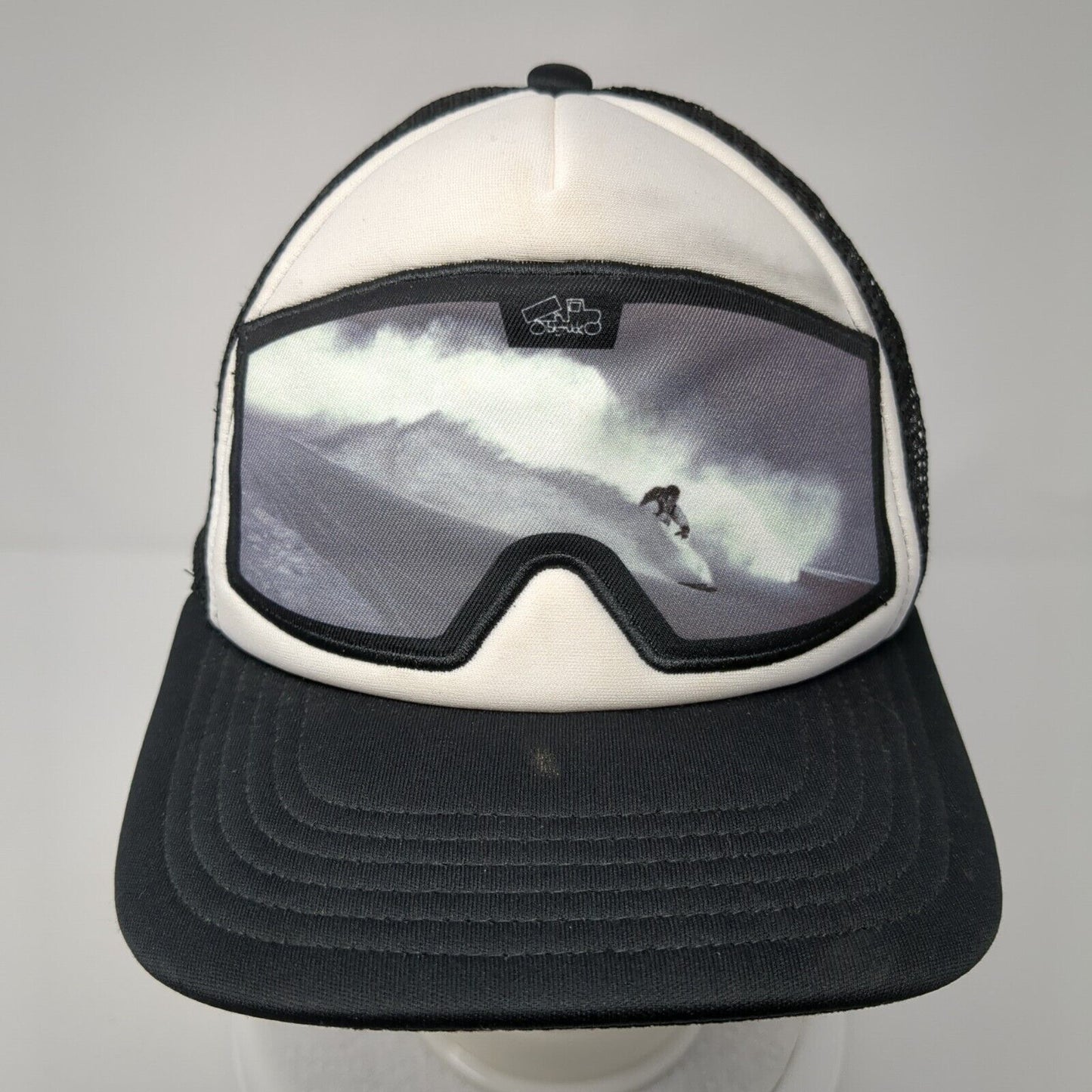 Bigtruck Snapback Trucker Hat Black 58cm Adjustable Mesh Back Polyester