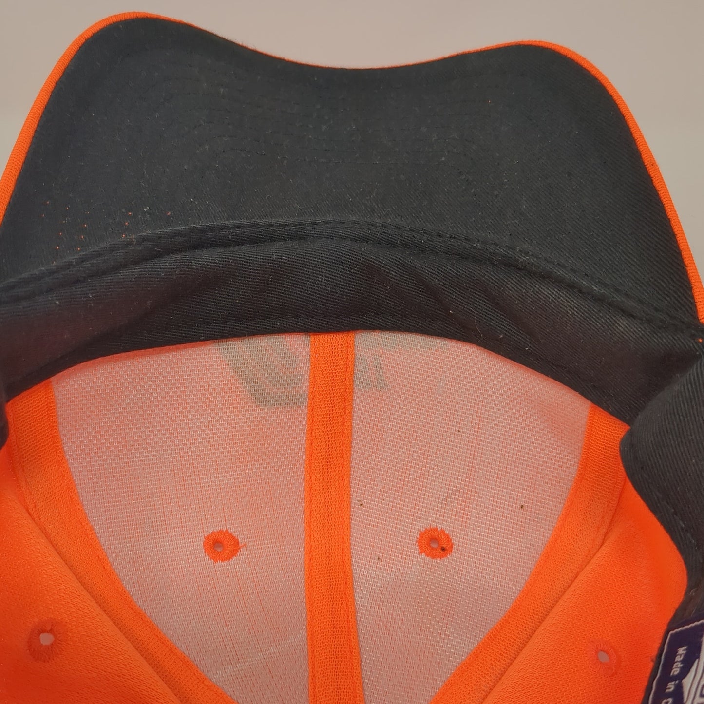 First Missouri State Bank Strapback Baseball Cap Orange OS Adjustable Nissin