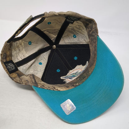 '47 Miami Dolphins NFL Hat Brown Camo One Size Baseball Cap Strapback Blue Logo