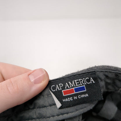 R+F Strapback Hat Gray One Size Adjustable Embroidered Cap America