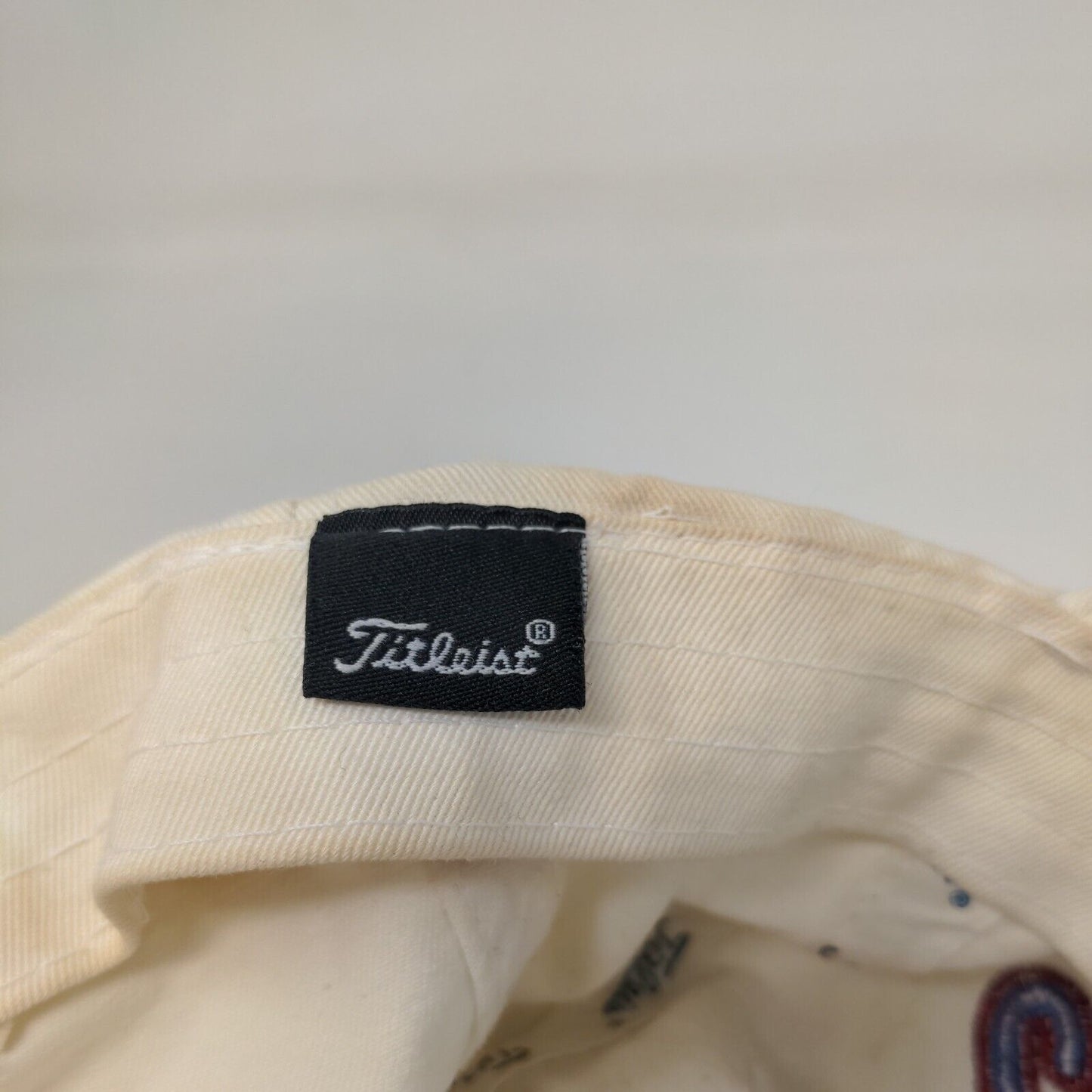 Titleist USA Slideback Hat Cream One Size Embroidered Adjustable