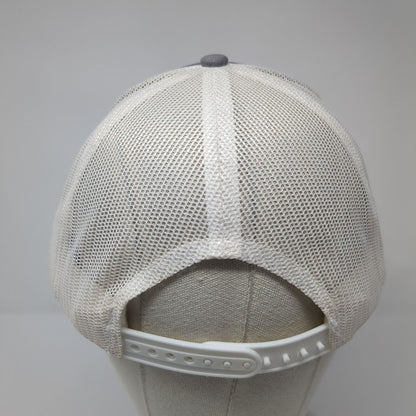 EB Snapback Trucker Hat Gray One Size Adjustable Mesh Back Port Authority