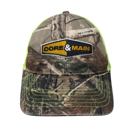 Core & Main Strapback Mesh Back Trucker Hat Camo One Size JM Eagle