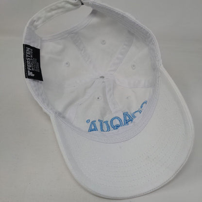 Coaqua Slideback Hat White One Size Adjustable Embroidered Fersten Worldwide