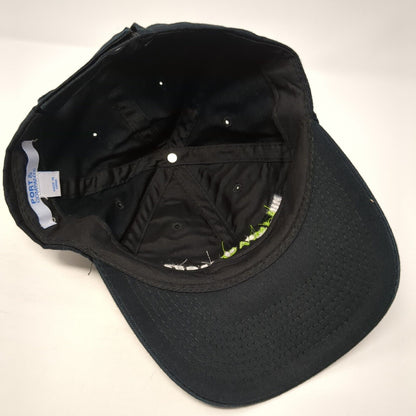 Impact Group Strapback Hat Black One Size Adjustable Embroidered Port Authority