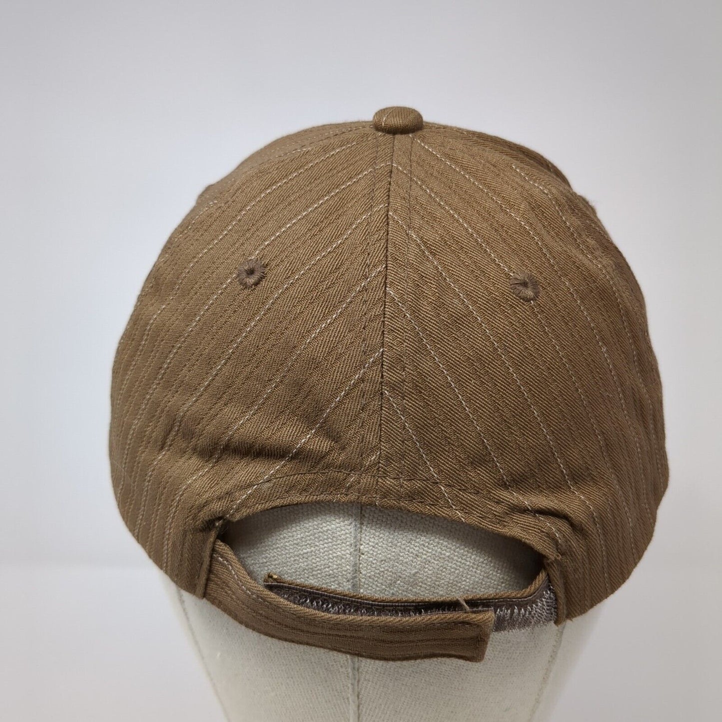 Cow Girl Strapback Hat Brown One Size Adjustable Embroidered Bling W&F Cotton